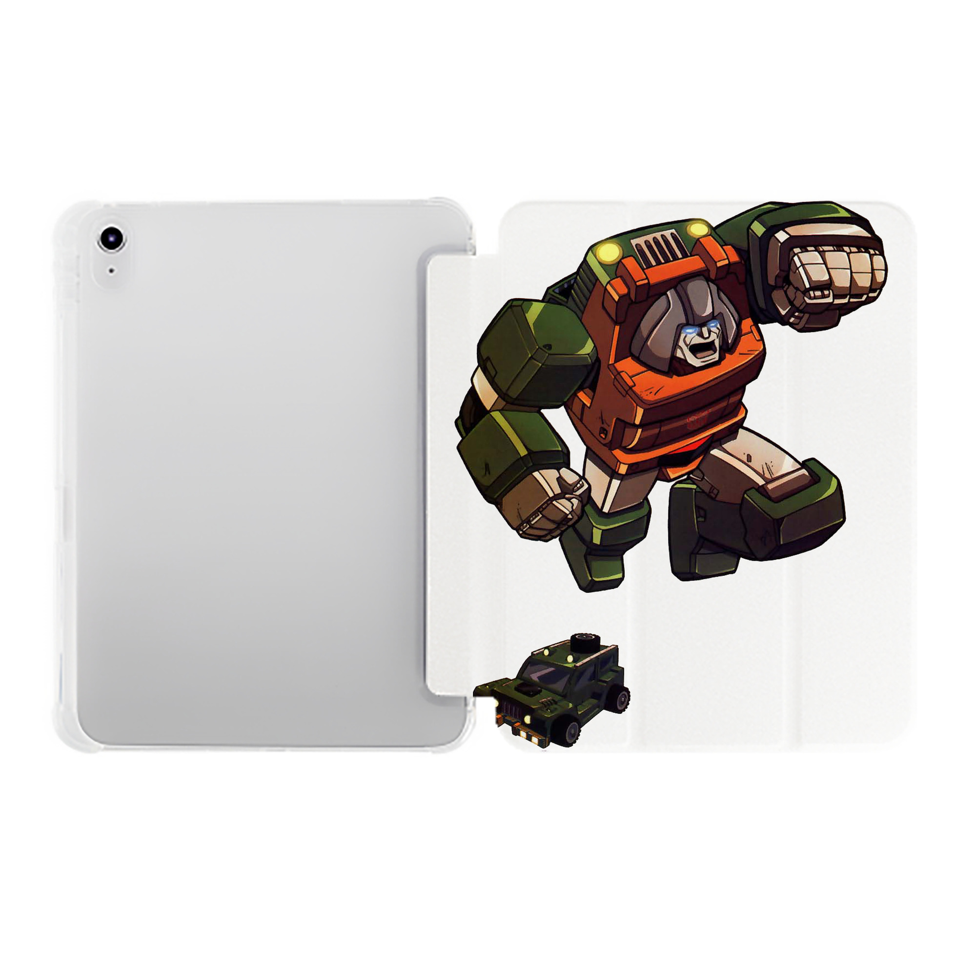 （画像用）  IPad ケース ペン収納付き 三つ折りスタンド PUレザー×シリコン 対応機種9.5/10.5/10.9インチ